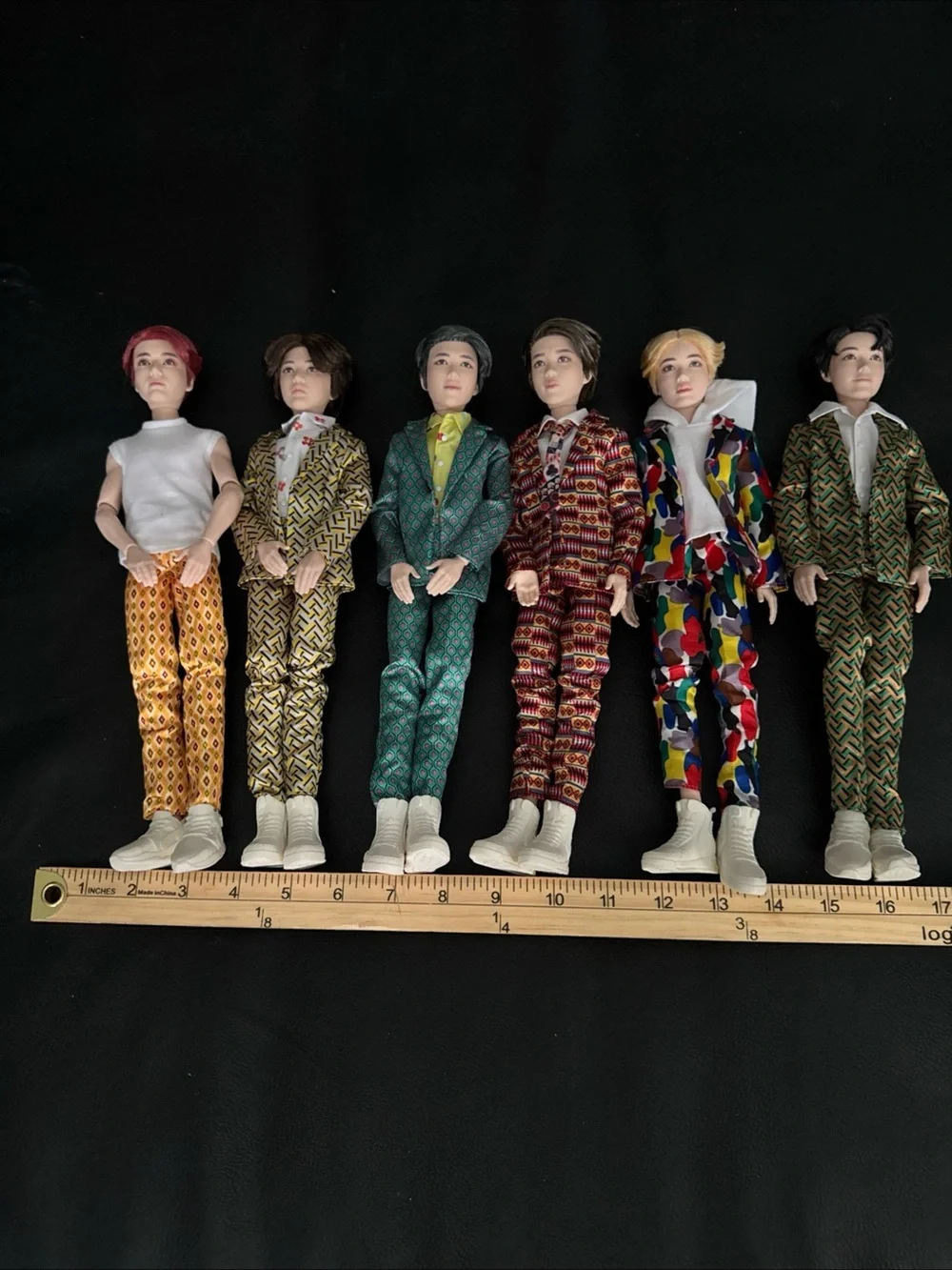 BTS Mattel Dolls IDOL Member K-Pop Collectible Boy Doll Band Figures Set Of 6